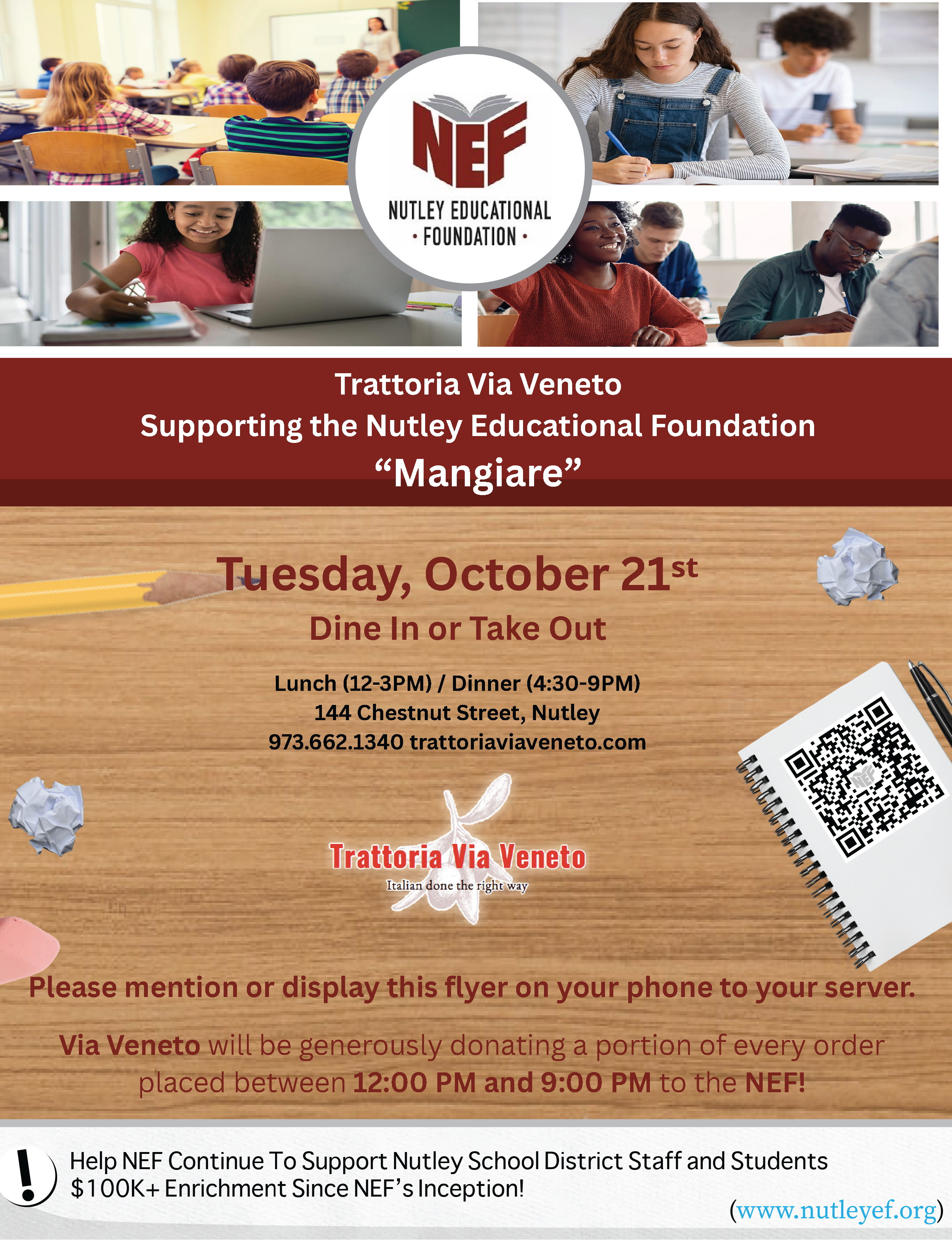 Trattoria Via Veneto Feast for a Cause